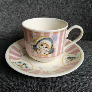 Mofusand Kuji Prize C Tea Cup and Saucer set (Shark Cat)
