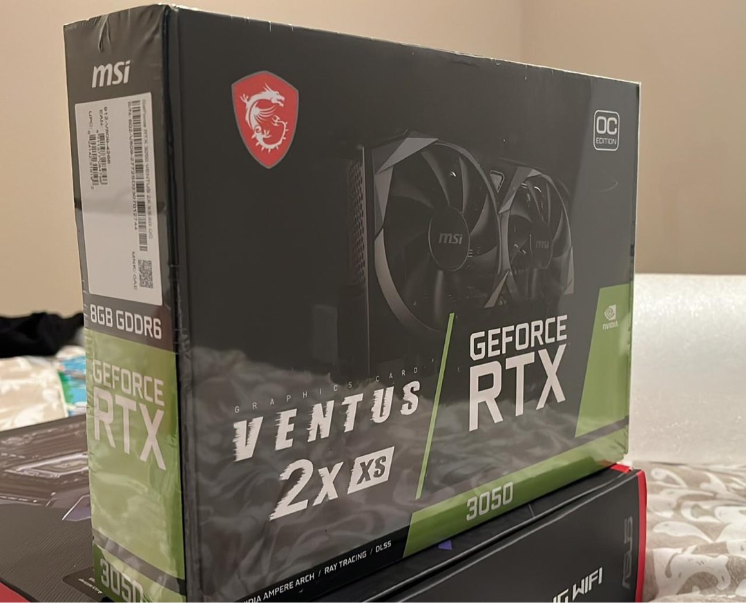 MSI RTX 3050 Ventus 2x XS 8GB GDDR6, Computers & Tech, Parts ...