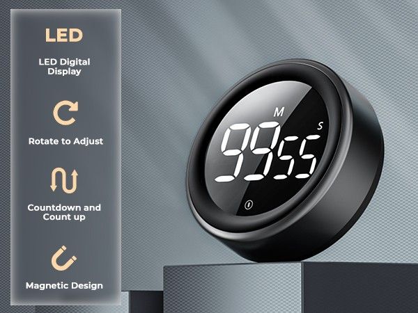 avinia digital kitchen timers, visual timers large led display