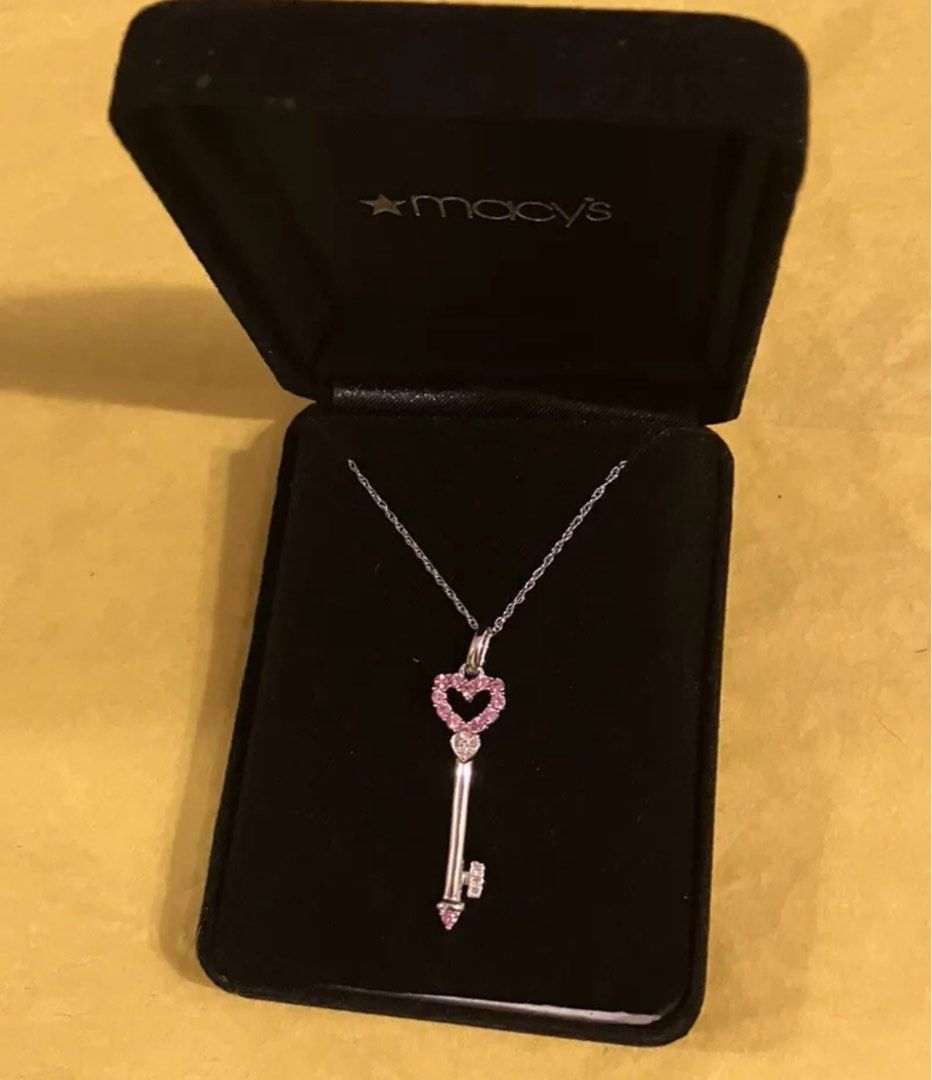 Macy's key necklace hot sale
