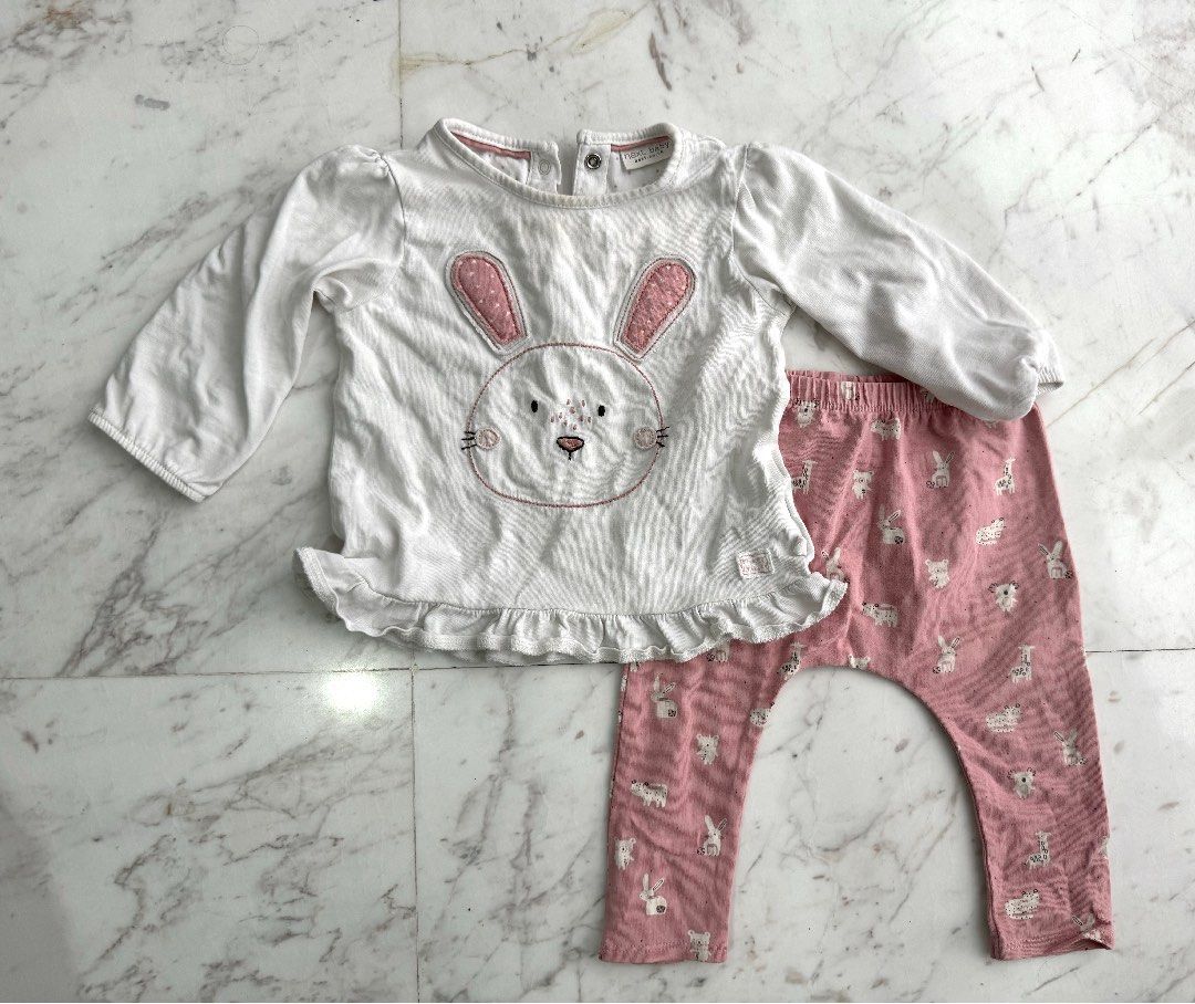 Next top and leggings set size 6-9m, Babies & Kids, Babies & Kids Fashion  on Carousell