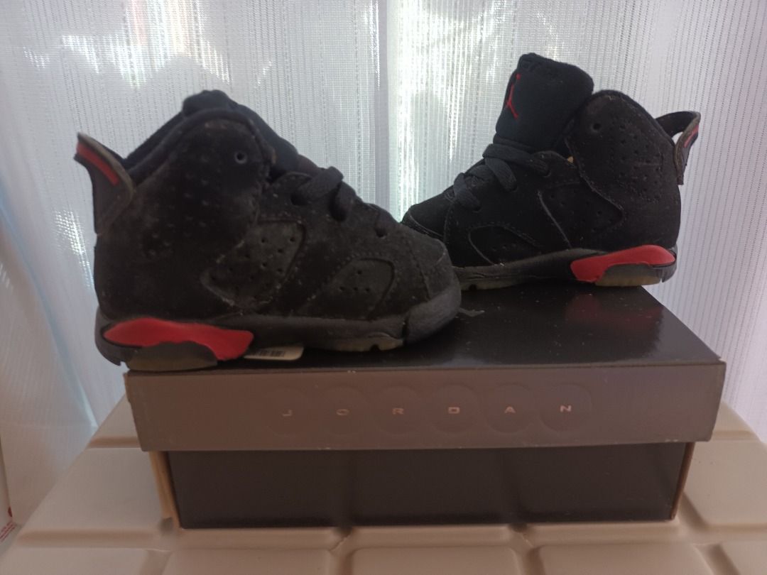 Nike 2009 baby jordan 6 black varsity red infrared 3c