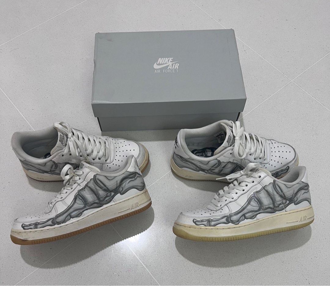 Nike air force 1 low white skeleton Men s Fashion Footwear
