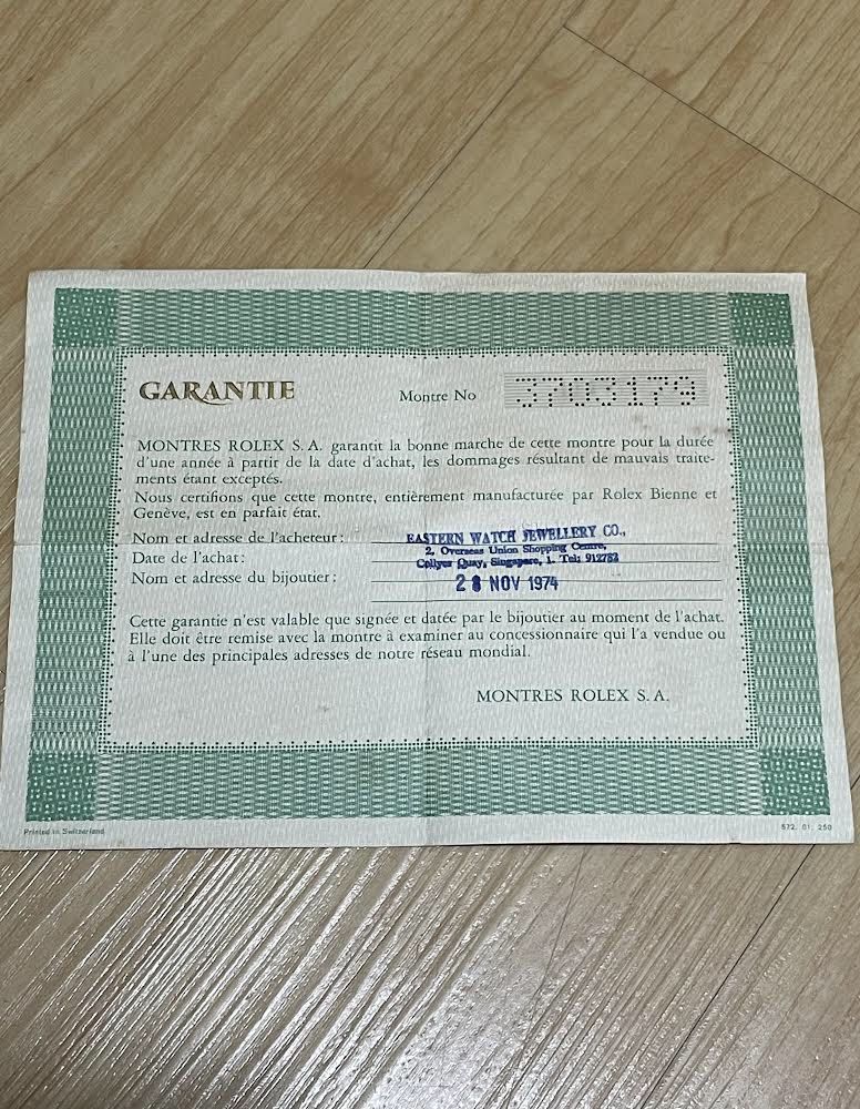 Certificazione rolex online