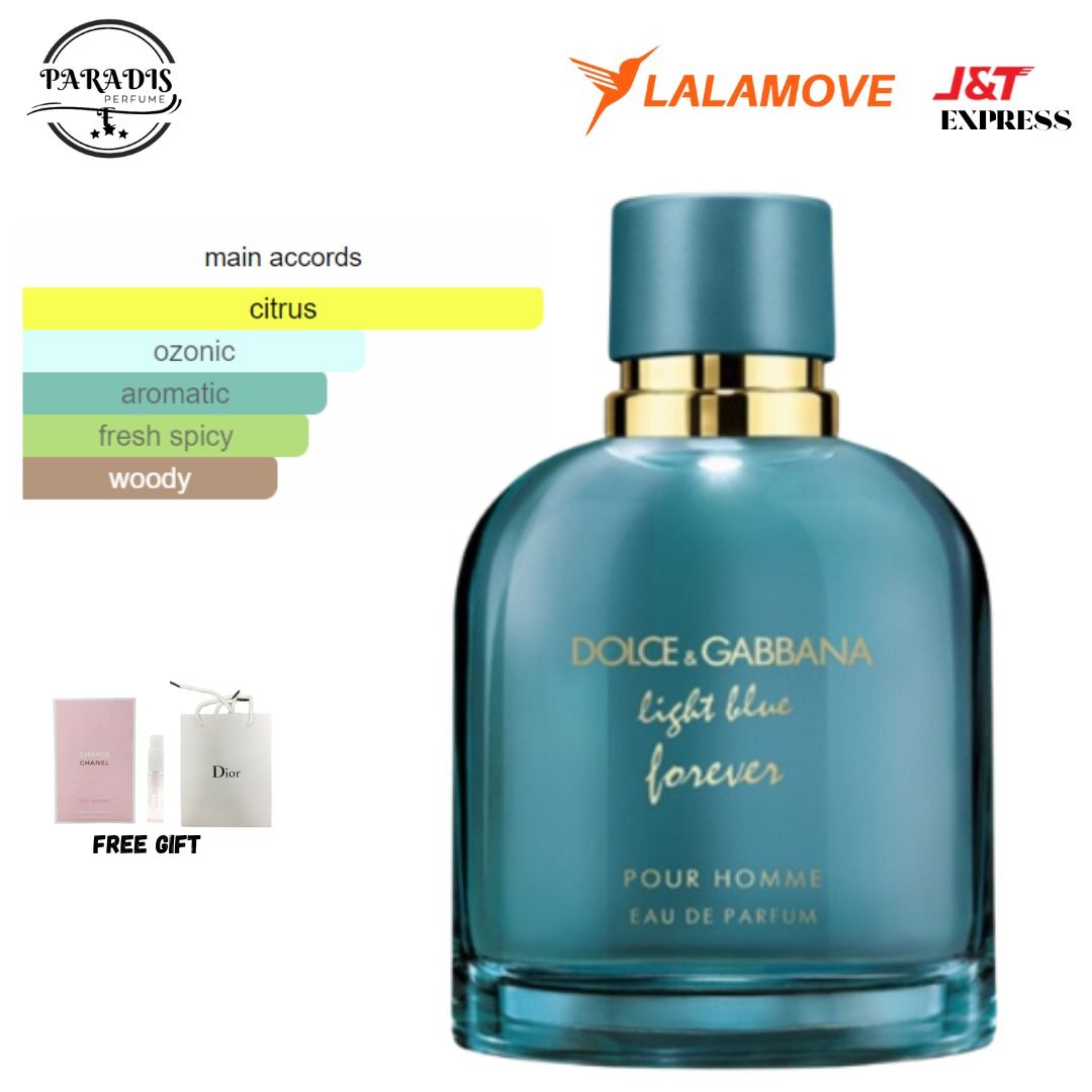 ORIGINAL AUTHENTIC DOLCE GABBANA D G LIGHT BLUE FOREVER POUR