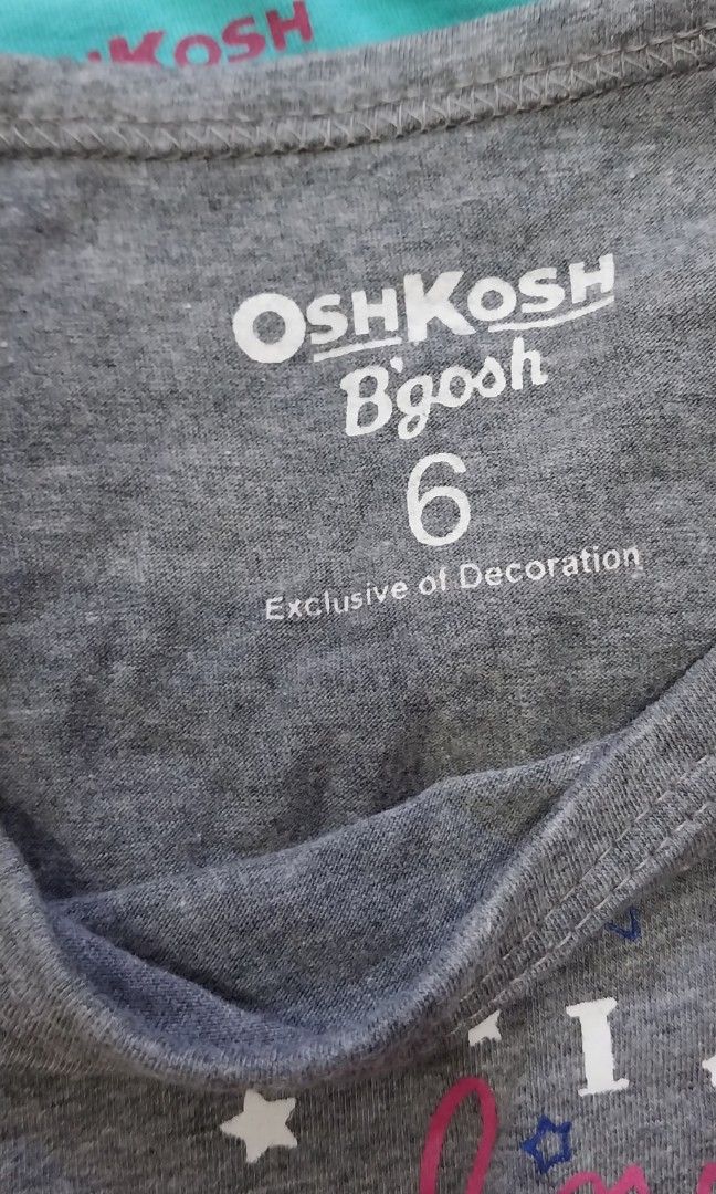 Oshkosh blouse for kids (Category: Babies & Kids Fashion) located in Batangas. Submitted by ceejayc (Listing ID 1270147984, Image 2). Description: 3 pcs oshkosh tops. size 6 on tags, can fit 3 to 5 years old..