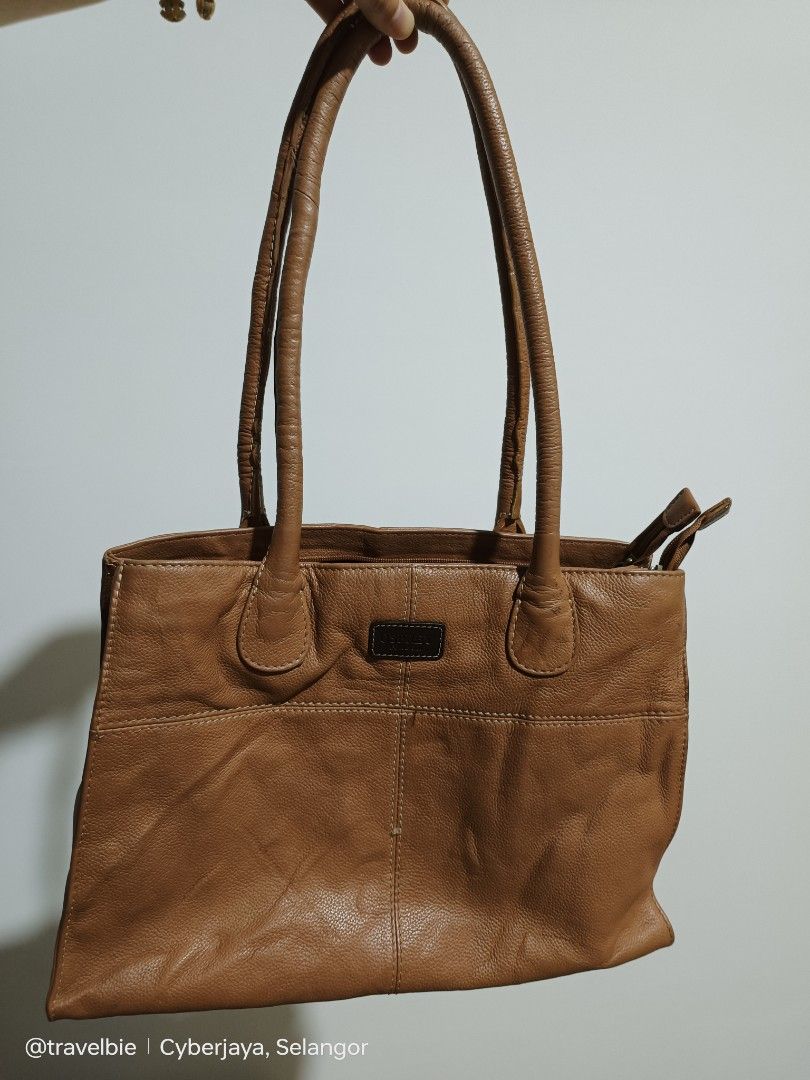 Osprey tan leather on sale bag