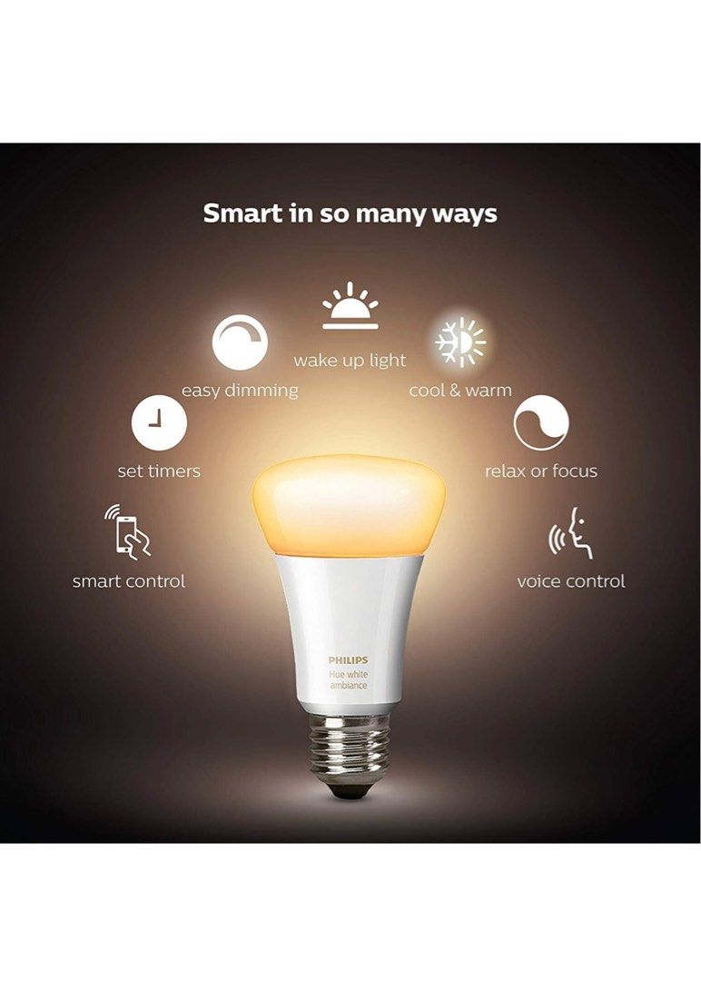 Buy Philips Hue GU10 White Smart Bulb With Bluetooth - 8 Pack, Smart light  bulbs
