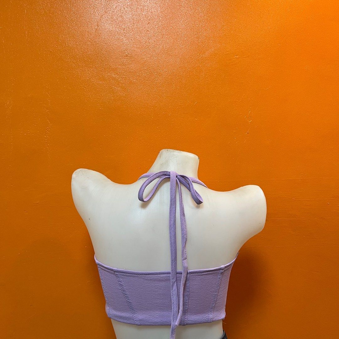 Lila Cowl Neck Corset Top Lilac