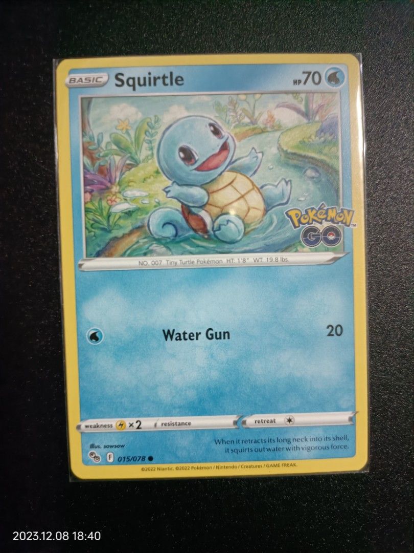 Pokemon Card Squirtle, Hobbies & Toys, Toys & Games on Carousell