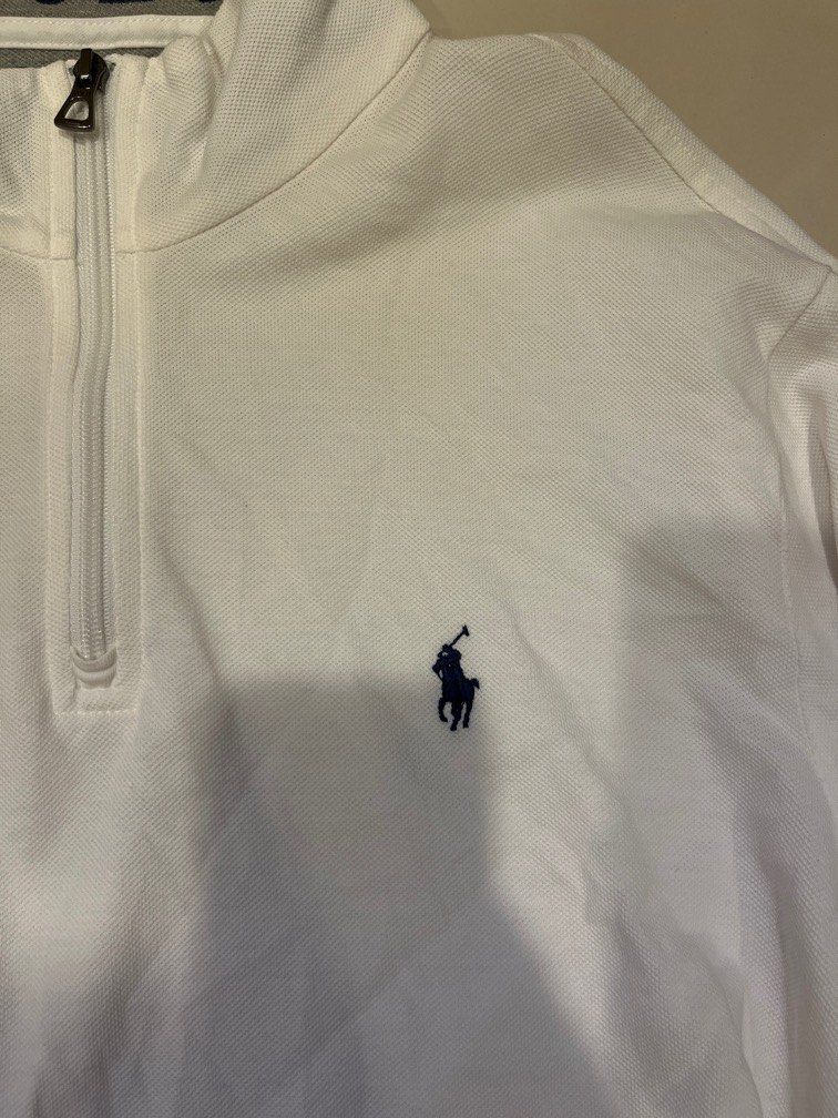 White polo quarter zip cheap