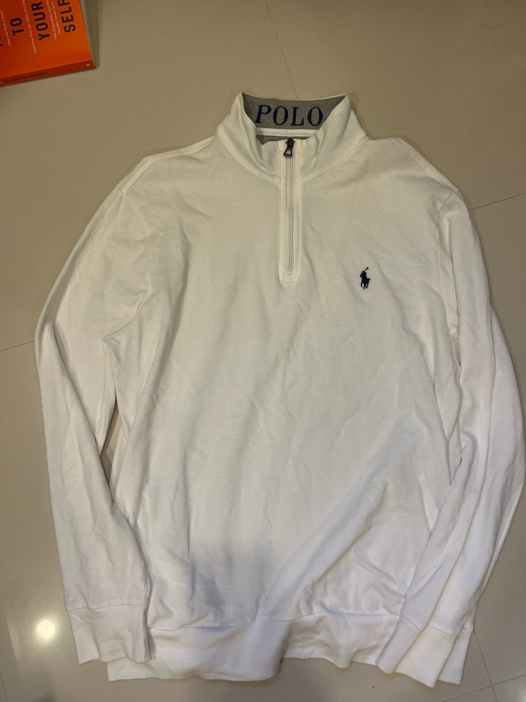 White ralph lauren cheap quarter zip