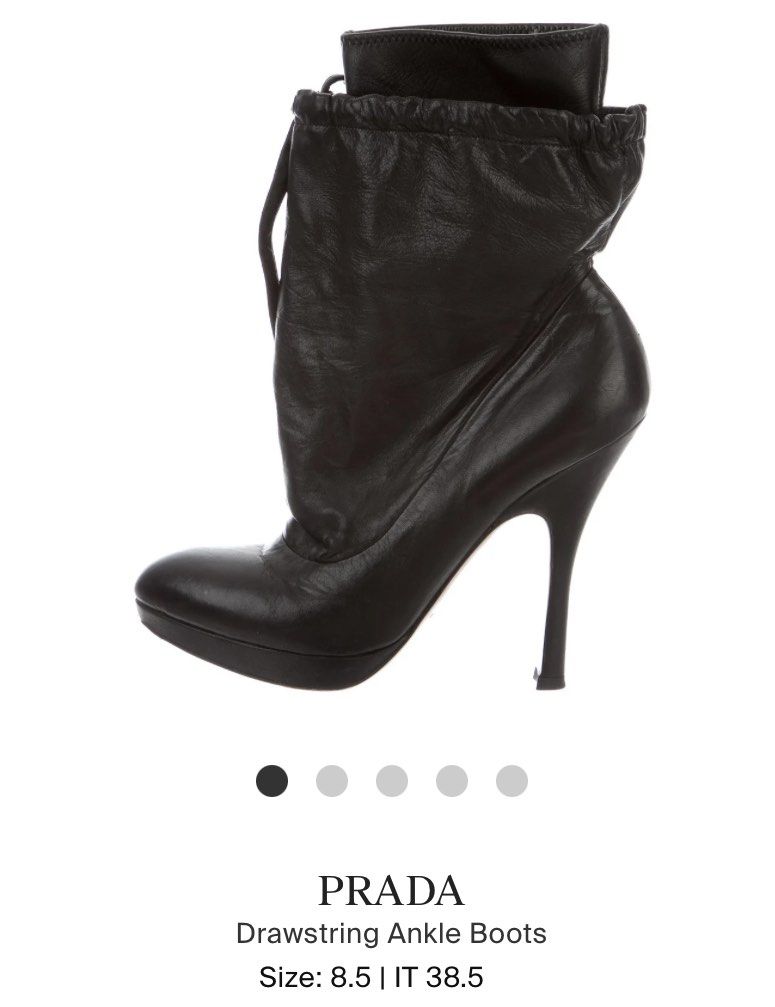 Prada drawstring bootie outlet