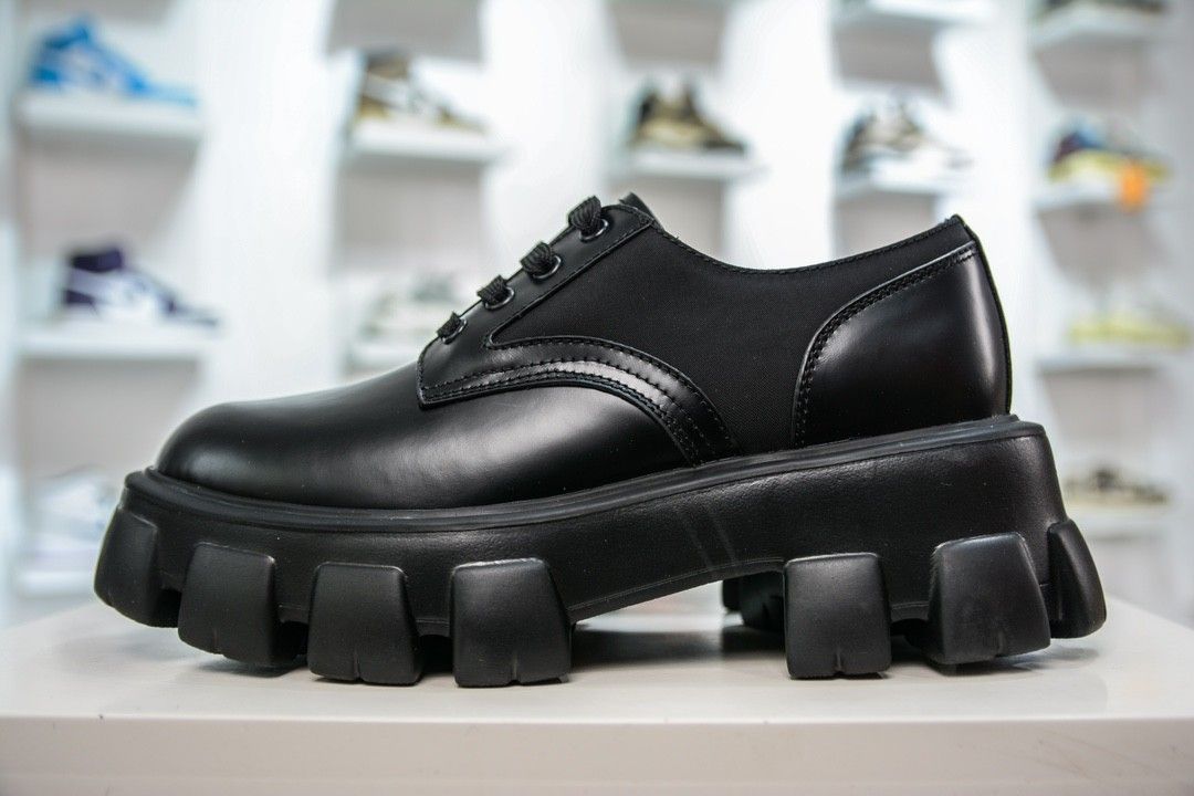 Prada laced leather boots store