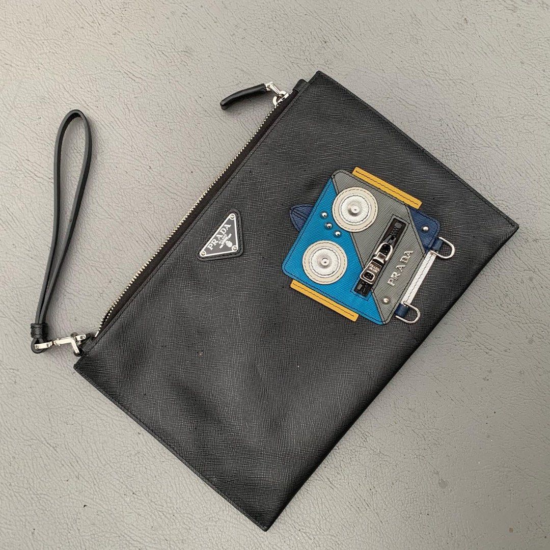 Prada robot clutch cheap
