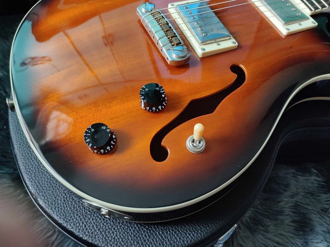 PRS SE Hollowbody TriColor Sunburst with Gotoh 510 Locking Tuners