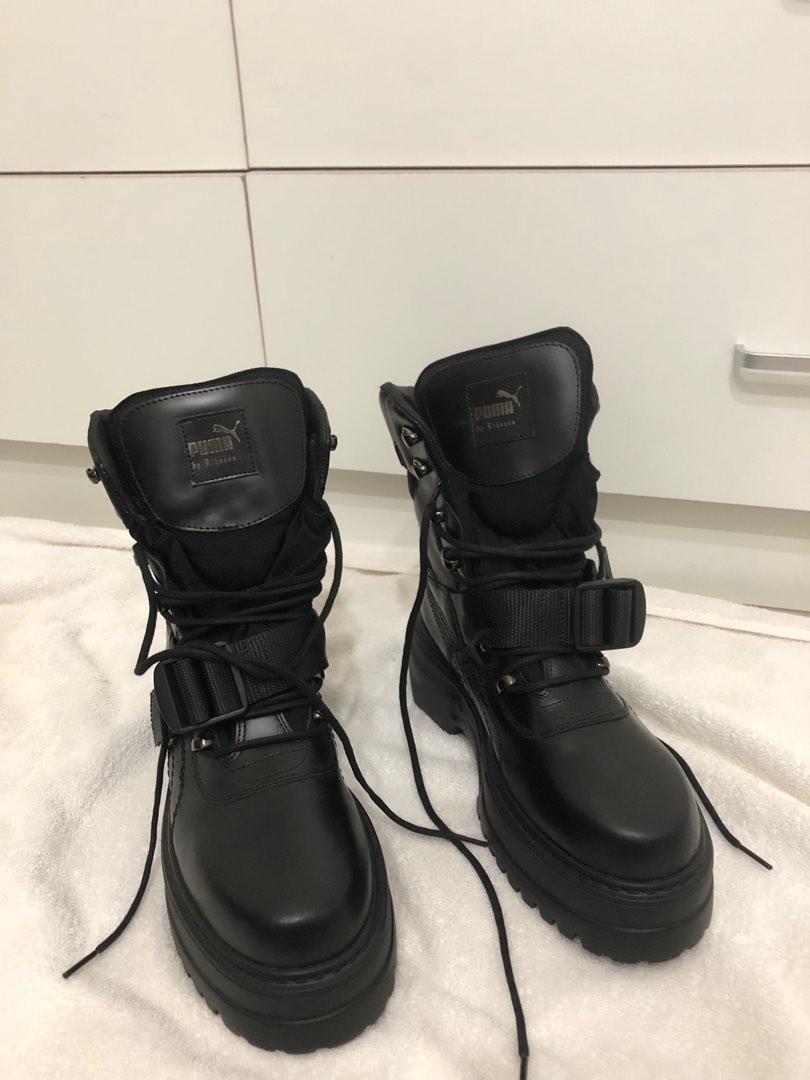Puma by Rihanna Black Boots Women s Fashion Footwear Boots