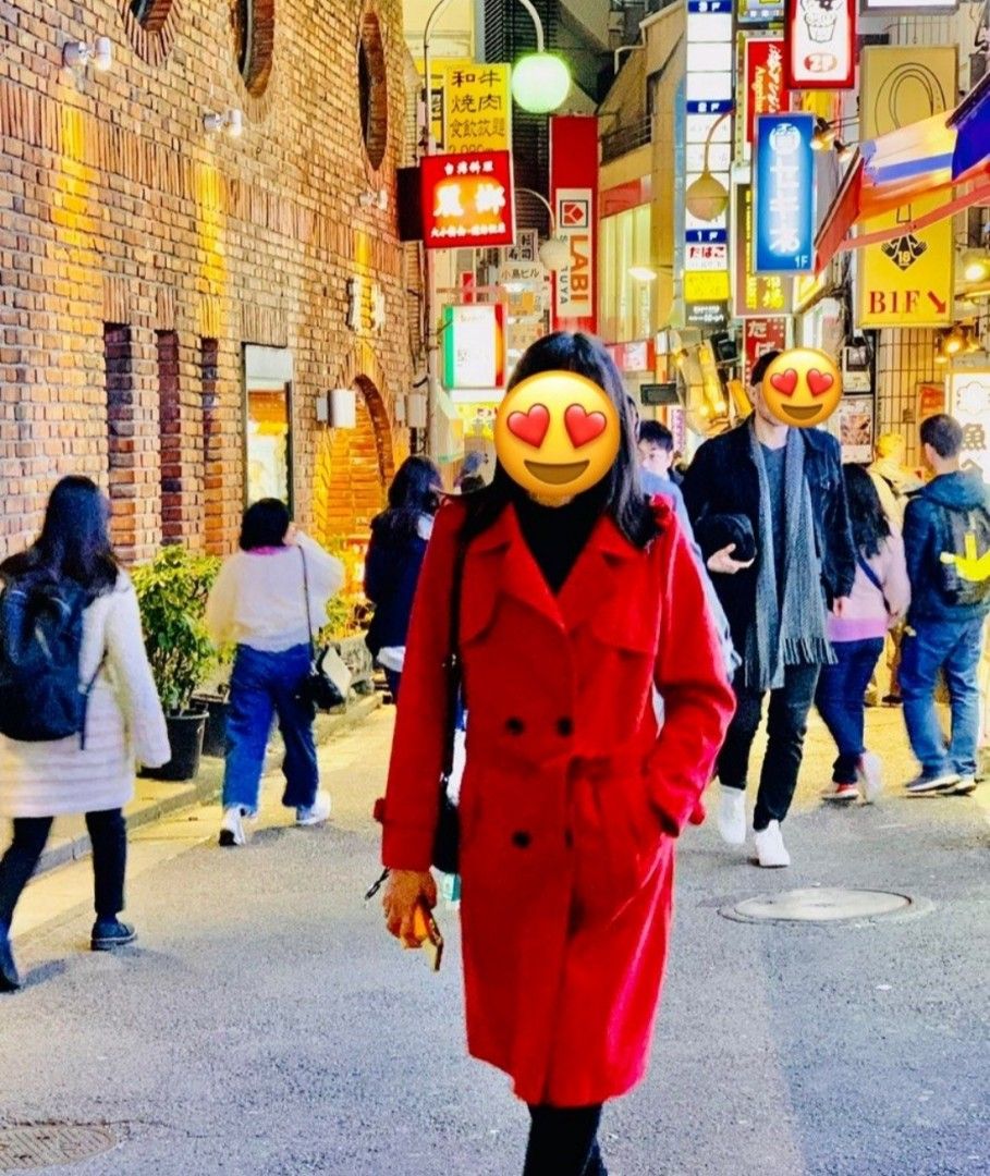 Red overcoat online