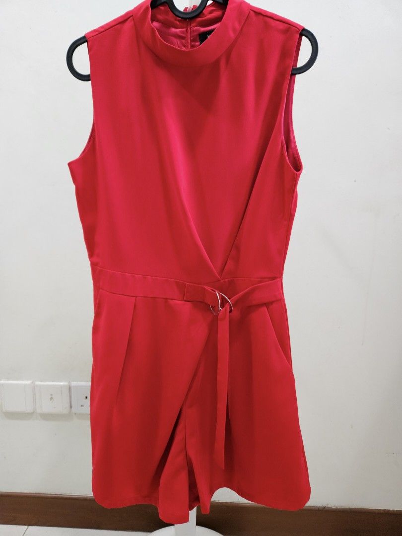 Red Romper set shorts