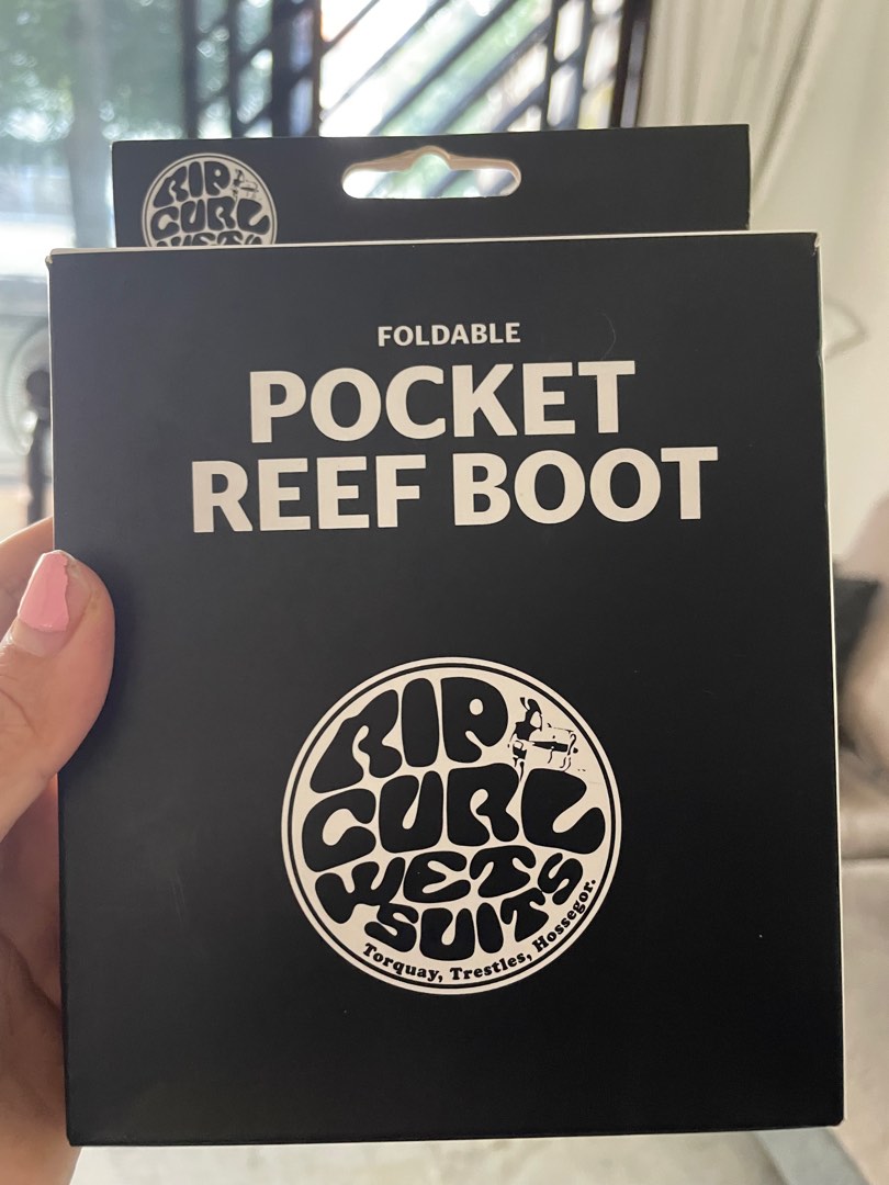 Rip Curl Foldable Pocket Reef Boot size 7 black