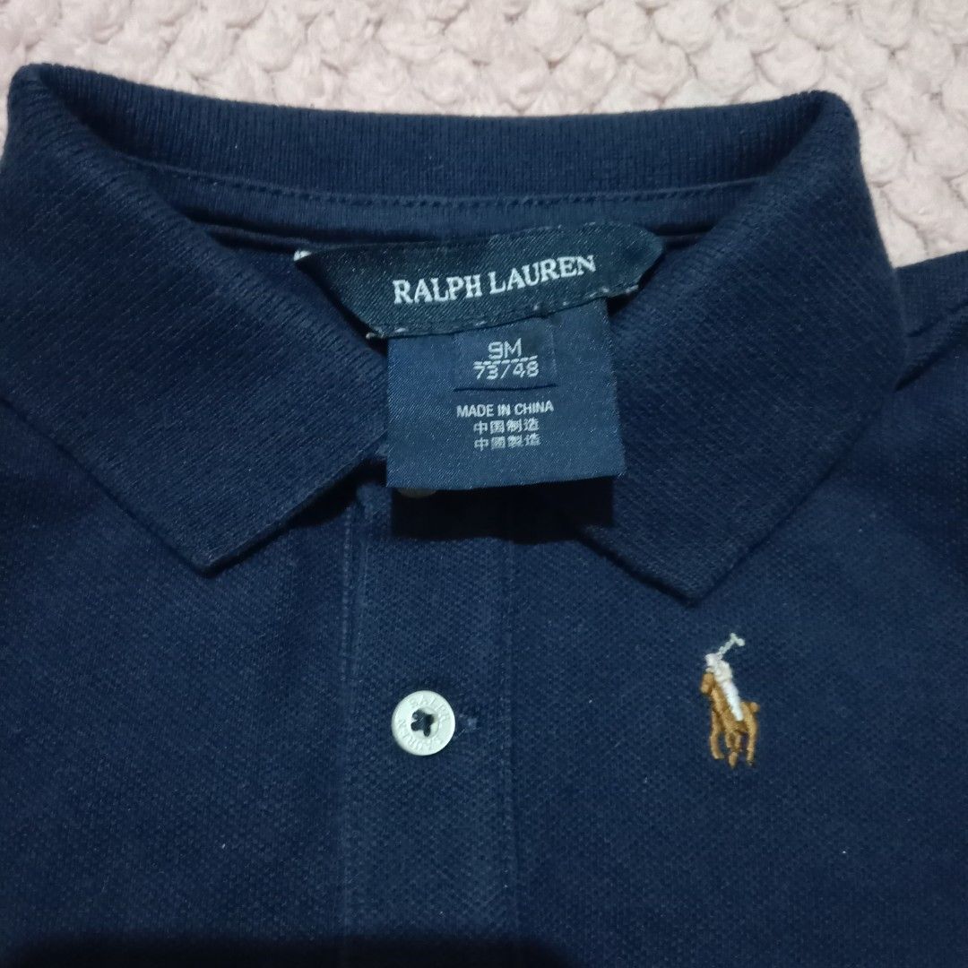 RL polo shirt for baby (Category: Babies & Kids Fashion) located in Bacoor. Submitted by knotdys (Listing ID 1270210562, Image 3). Description: 9M on tag, fits up to 12mos petite.