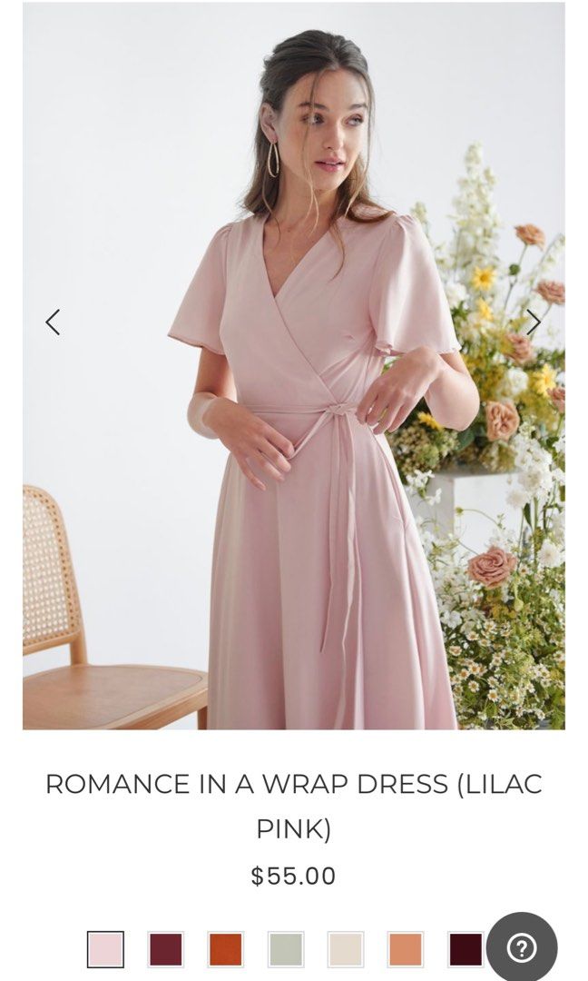 Romance In A Wrap Dress (Lilac Pink)