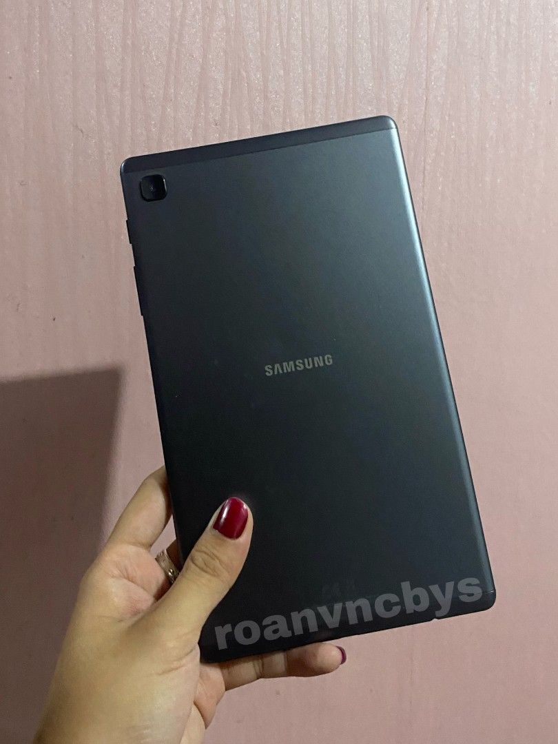 Samsung Galaxy Tab A7 Lite - Cheap Affordable Tab for Online Class (Category: Android) located in Taguig. Submitted by roanvncbys (Listing ID 1270184299, Image 3). Description: Samsung Galaxy Tab A7 Lite - PHP 4,500 (still negotiable 32 GB expandable storage 3 GB RAM Android 12 1 sim slot No issues and never opened/repaired Lady owned Bought July 2022 Inclusions: Adapter only, no box Issues: slight scratches sa screen kasi walang screen protector