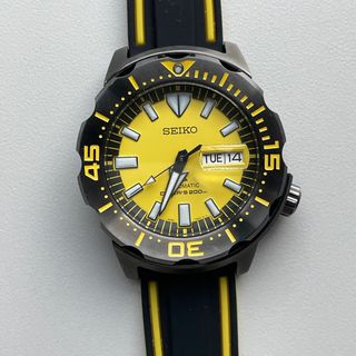 Seiko yellow monster outlet for sale