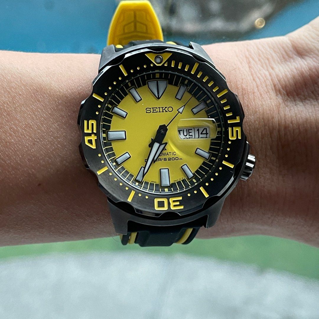 Seiko yellow monster best sale