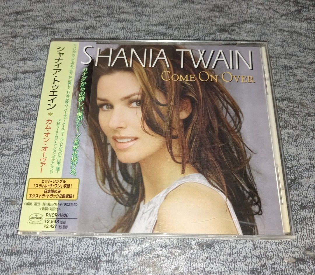 SHANIA TWAIN - COME ON OVER CD (1998) (Category: Other Audio Equipment) located in Talavera. Submitted by thalifan21 (Listing ID 1270127650, Image 1). Description: Shania Twain - Come On Over Made in Japan OBI 01. You're Still The One 02. When 03. From This Moment On 04. Black Eyes, Blue Tears 05. I Won't Leave You Lonely 06. I'm Holdin' On To Love (To Save My Life) 07. Come On Over 08. You've Got A Way 09. Whatever You Do! Don't! 10. Man! I Feel