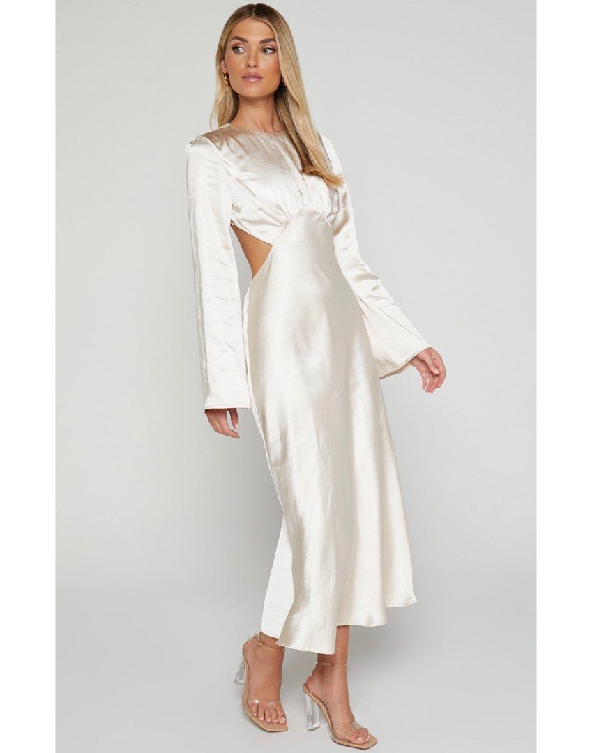 Showpo white outlet maxi dress