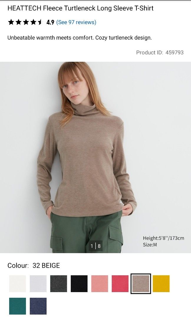 Uniqlo heattech fleece turtleneck review best sale