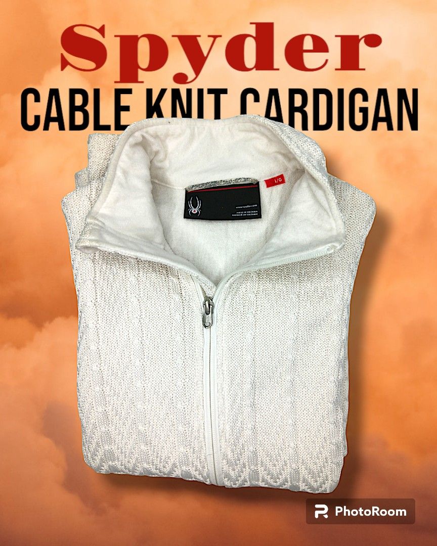SPYDER CABLE KNIT CORE SWEATER JACKET Women s Fashion Coats