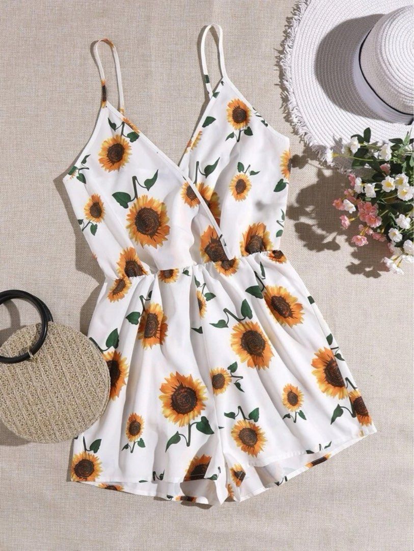 Sunflower romper womens on sale