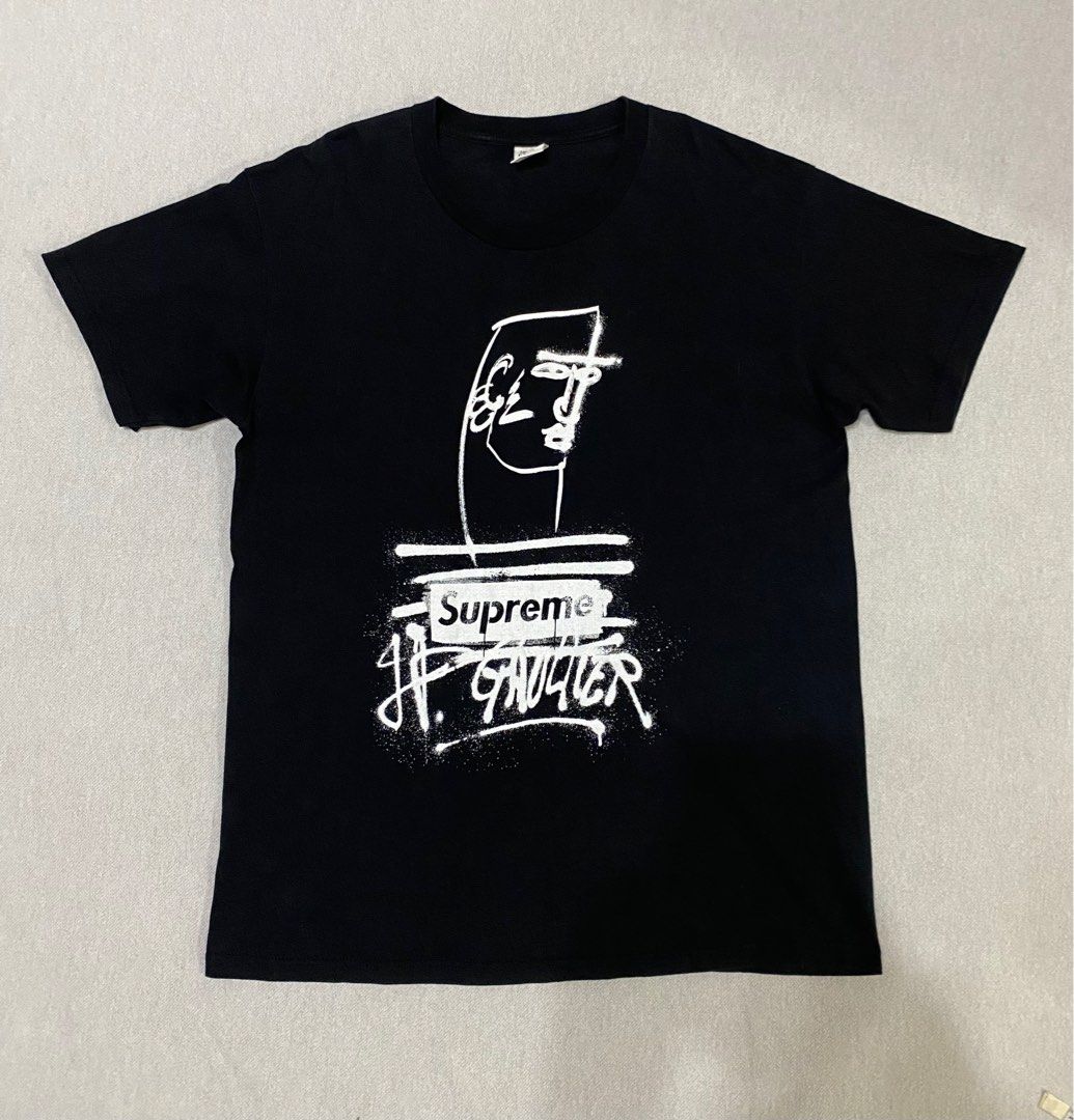 SUPREME BOX LOGO X JEAN PAUL GAULTIER TEE Men s Fashion Tops