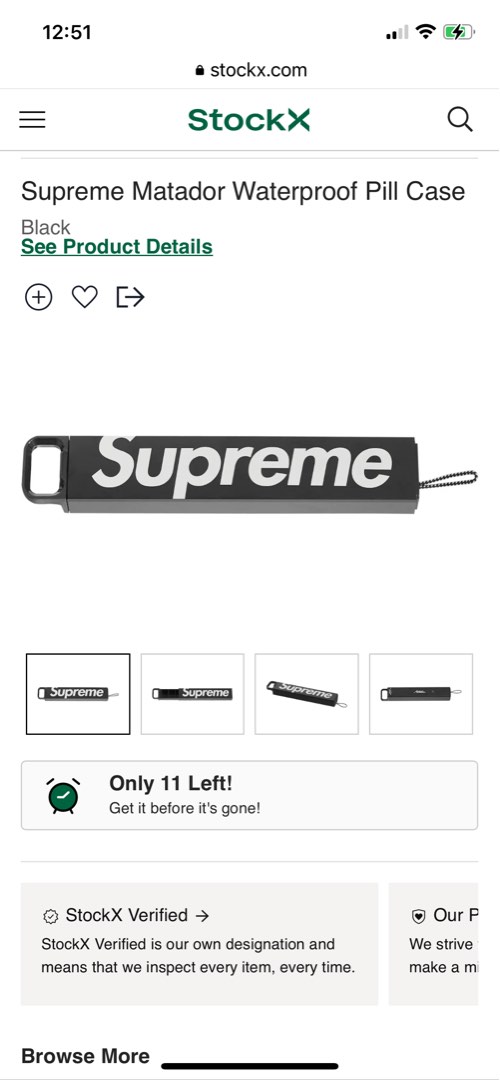 Supreme Matador Waterproof Pill Case Black Brand New, 美容＆個人