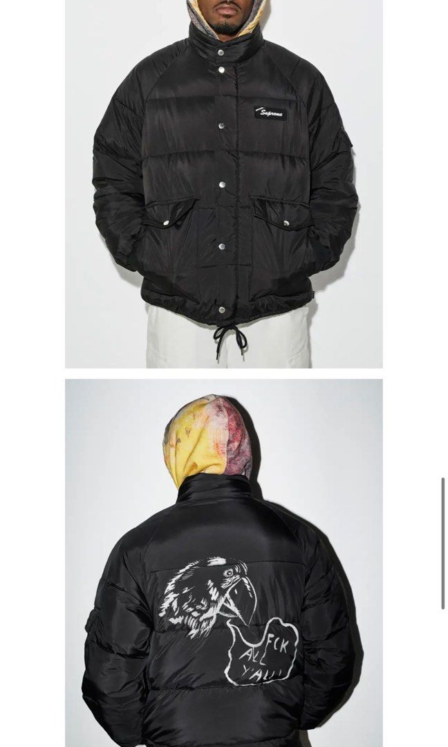 Supreme mechanics puffy jacket on sale