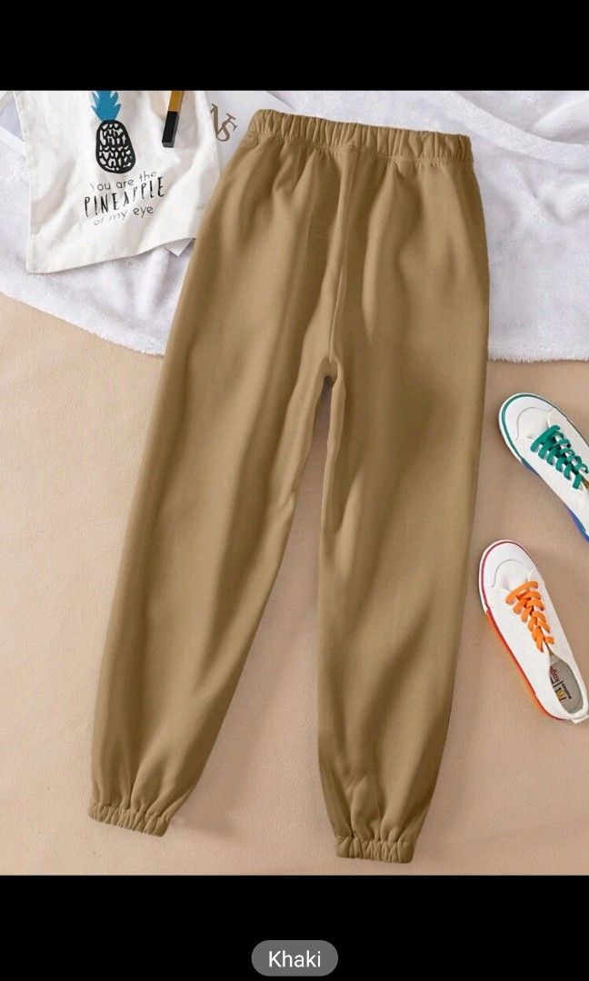Girl khaki deals jogger pants