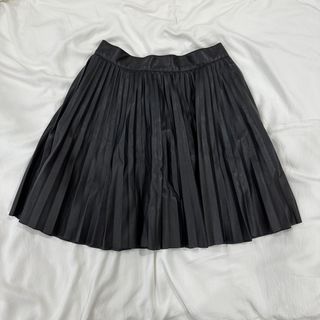 Topshop petite pleated midi skirt in mono on sale print