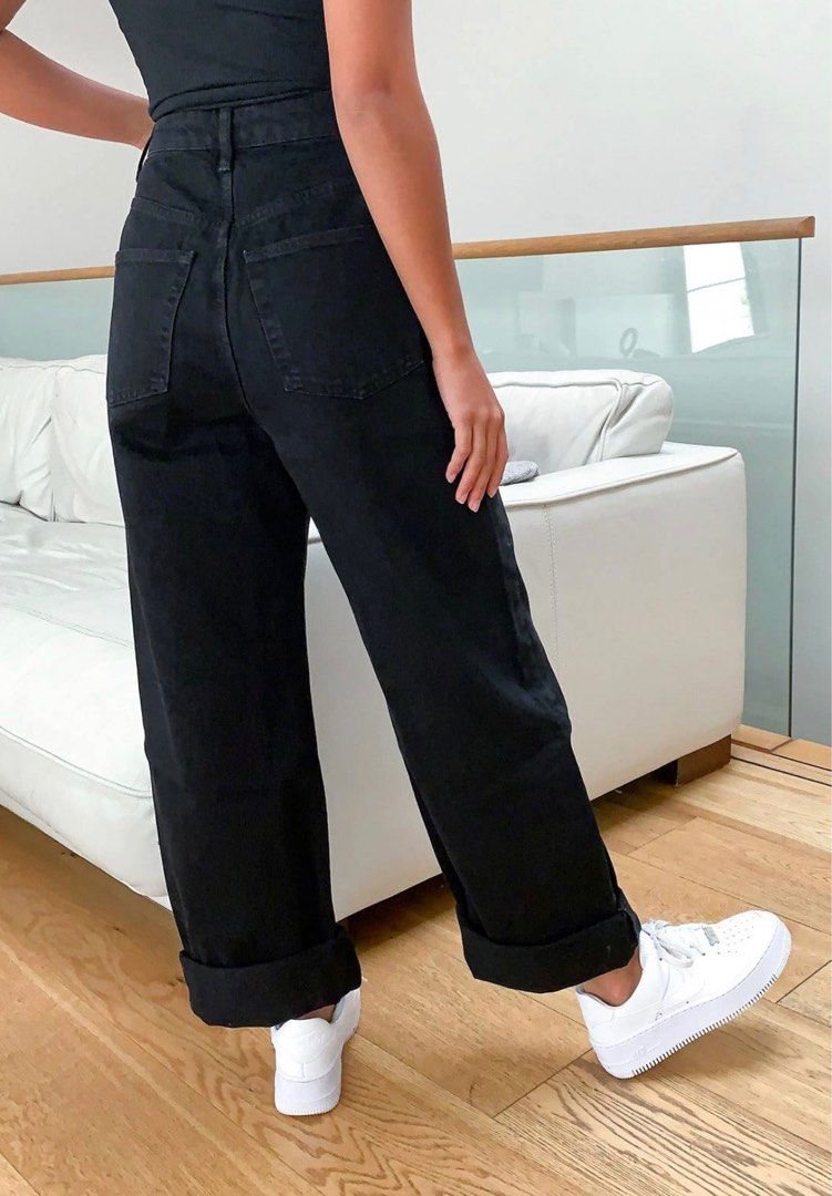 Topshop petite cheap ripped mom jeans