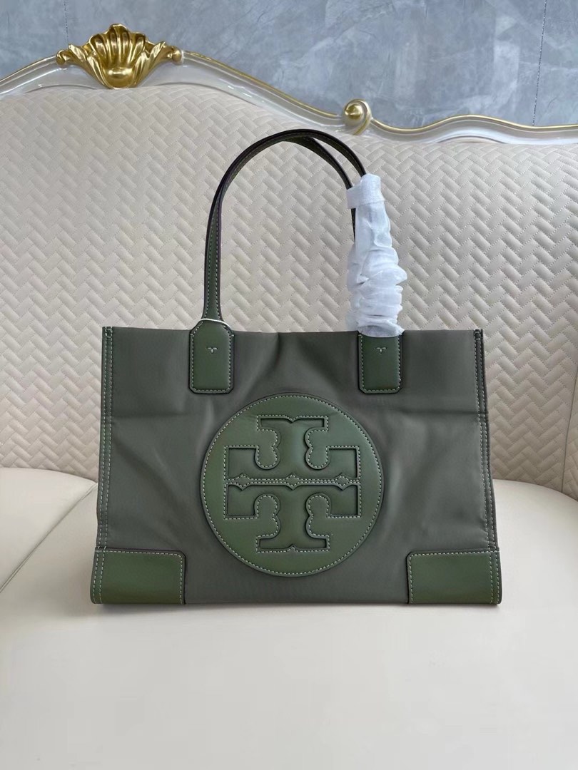 Tory Burch Army Green Ella Tote bag Women s Fashion Bags Wallets Tote Bags on Carousell