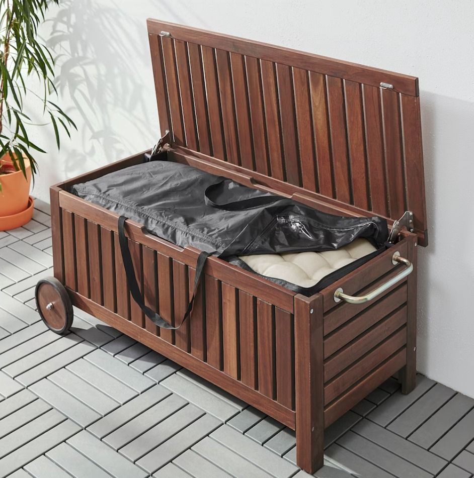 TOSTER Storage bag for cushions black 116x49 cm Furniture