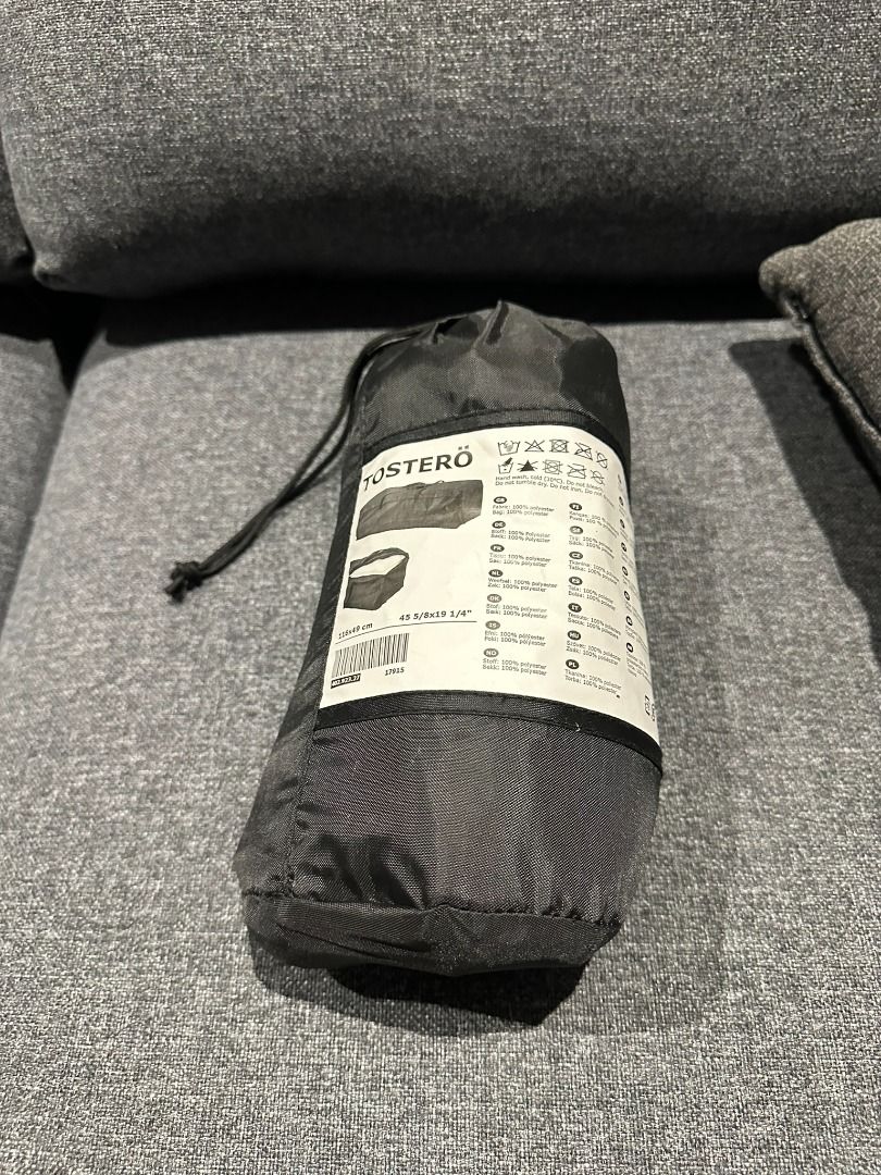 TOSTER Storage bag for cushions black 116x49 cm Furniture
