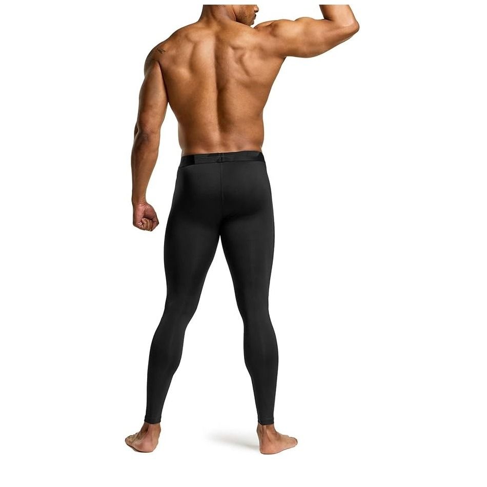 TSLA 1, 2 or 3 Pack Men's Compression Pants, Cool Dry Athletic Workout  Running T