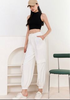 Cheap sales white joggers