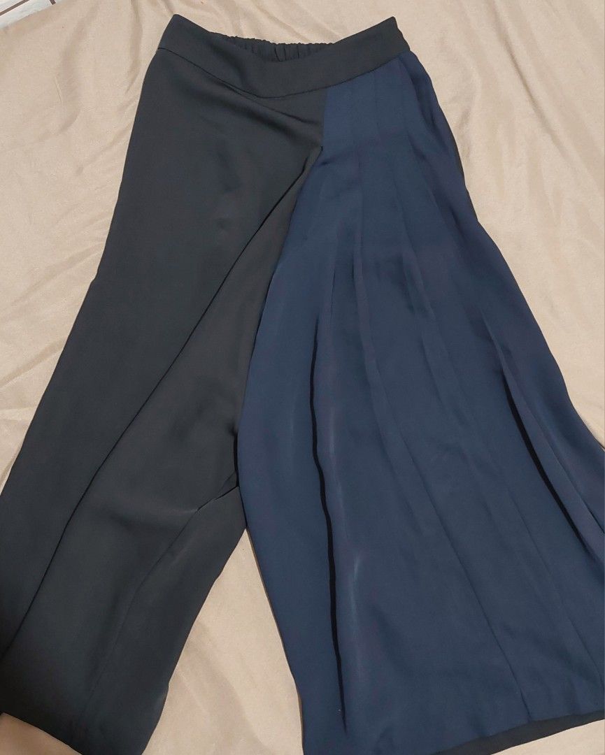 navy blue/black square pants