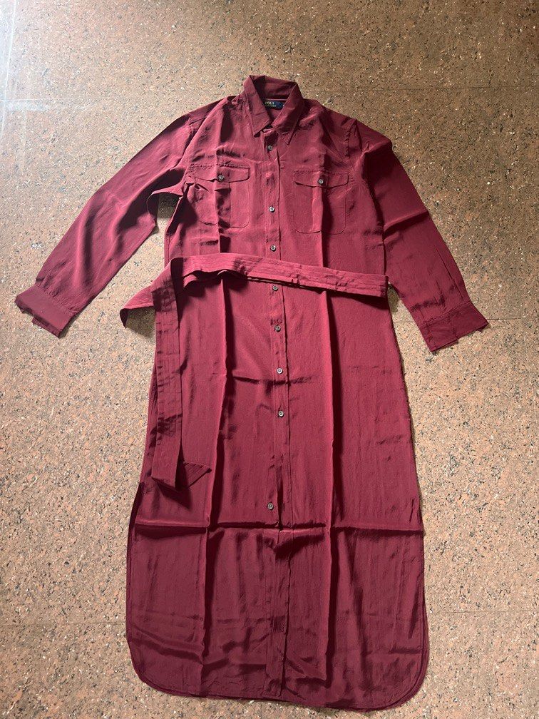 Ralph lauren silk shirt dress new arrivals