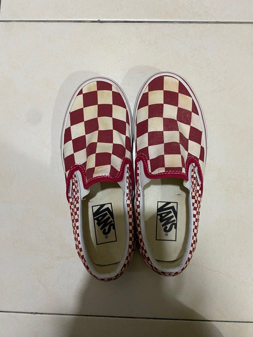 Mix checker store slip on