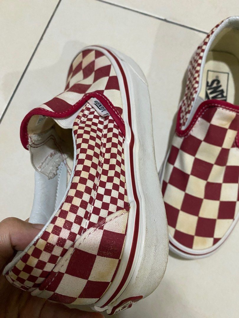 Vans mix checker slip on