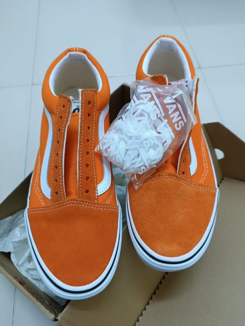 Orange vans discount old skool